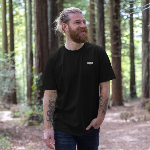 Mens Black MMXXIV Longline T-Shirt