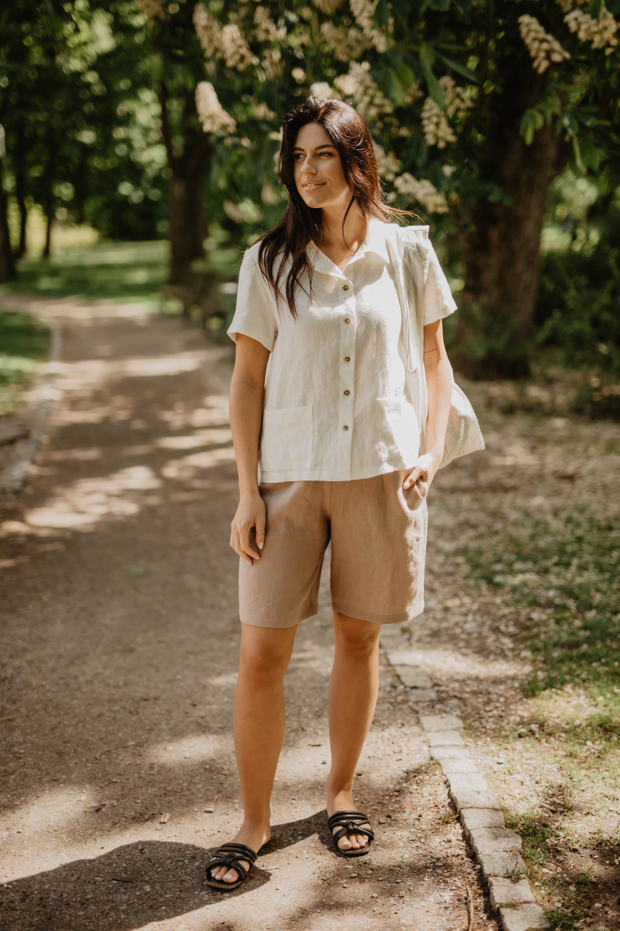 Linen summer shirt SCARLETT