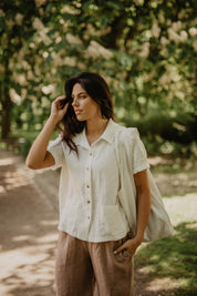 Linen summer shirt SCARLETT