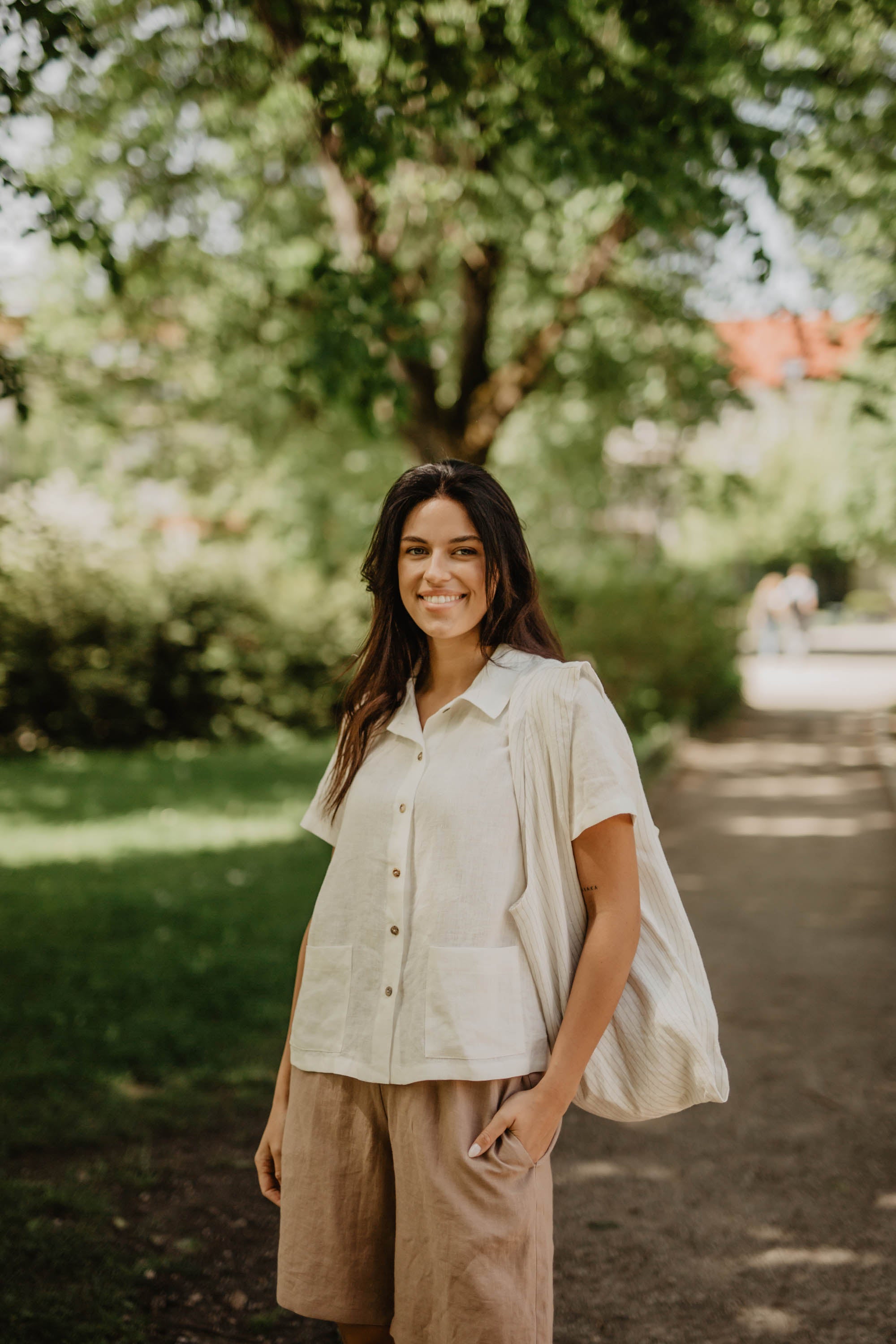 Linen summer shirt SCARLETT