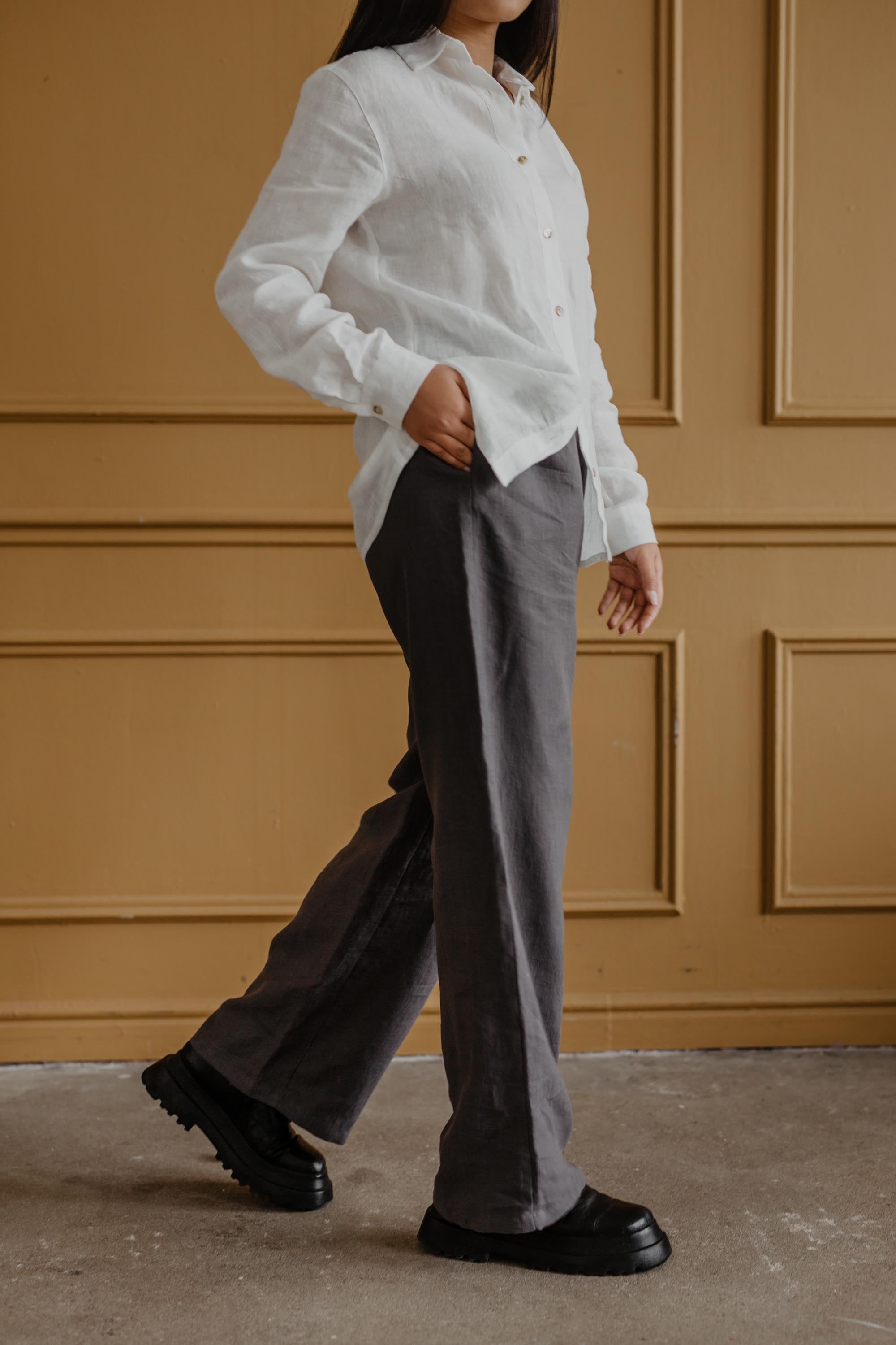 Oulu super long linen pants