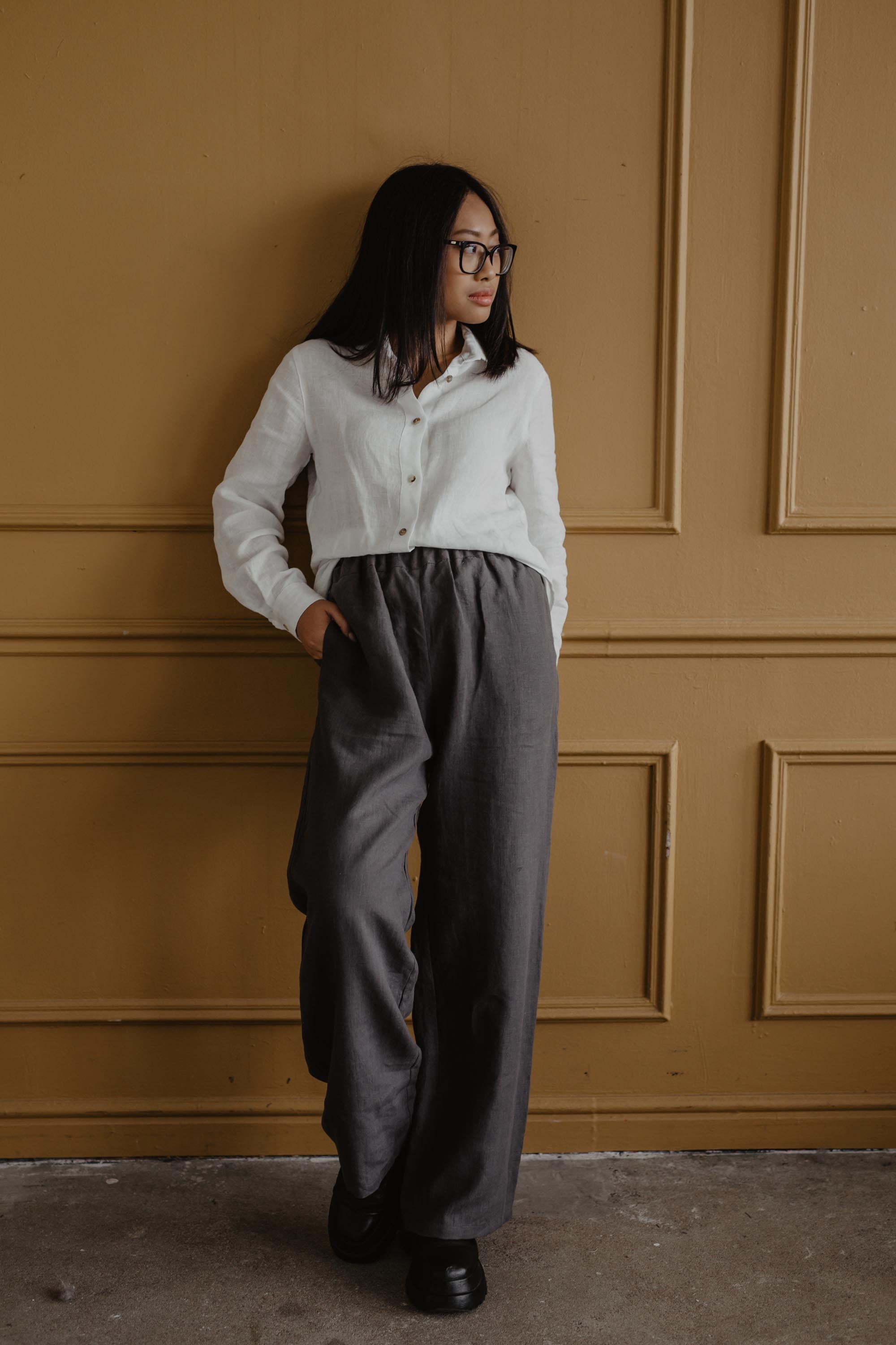 Oulu super long linen pants