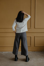 Riga linen top 3/4 sleeves