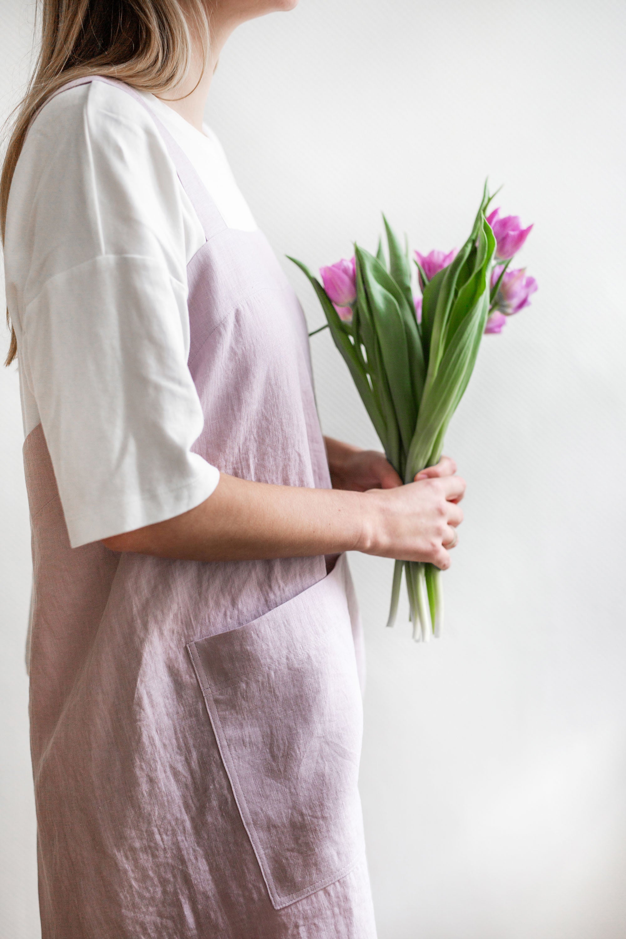 Pinafore linen apron