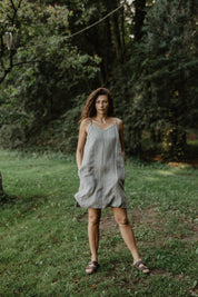 Linen slip dress ZOE