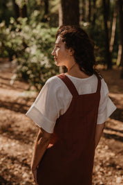 Linen apron dress JADE