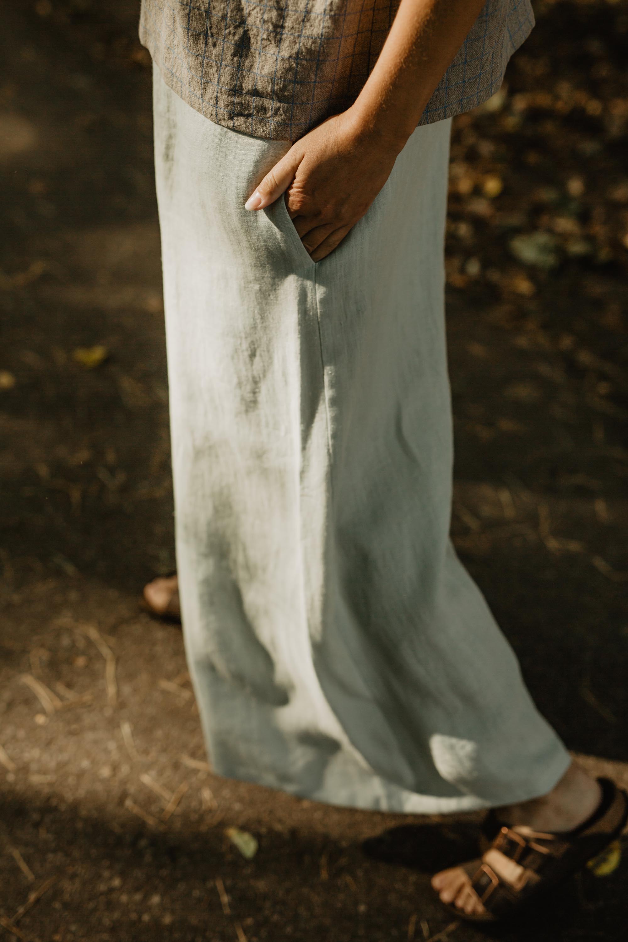 Wide linen pants ISABELLA