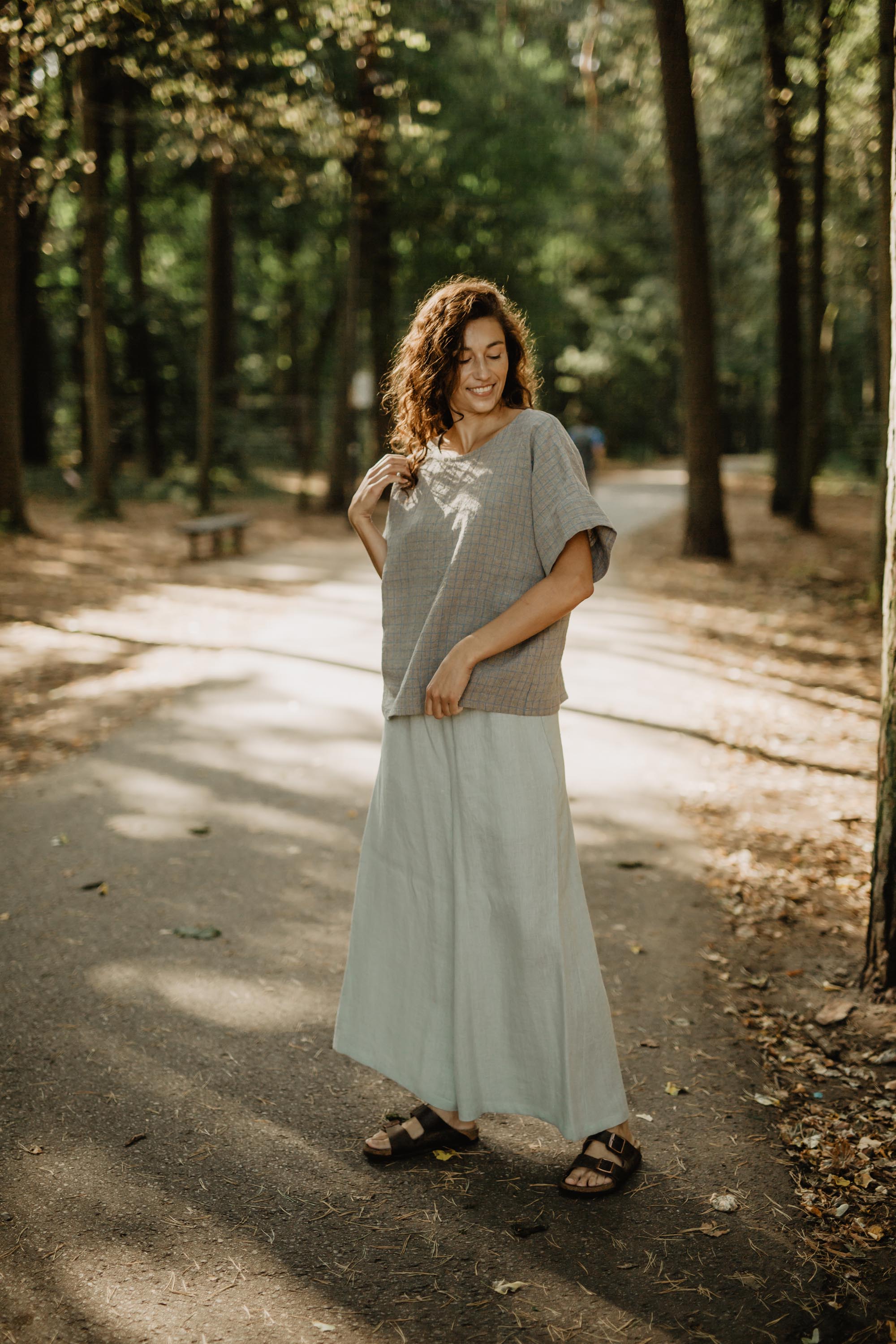 Wide linen pants ISABELLA