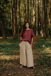 Wide linen pants ISABELLA