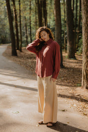 Wide linen pants ISABELLA