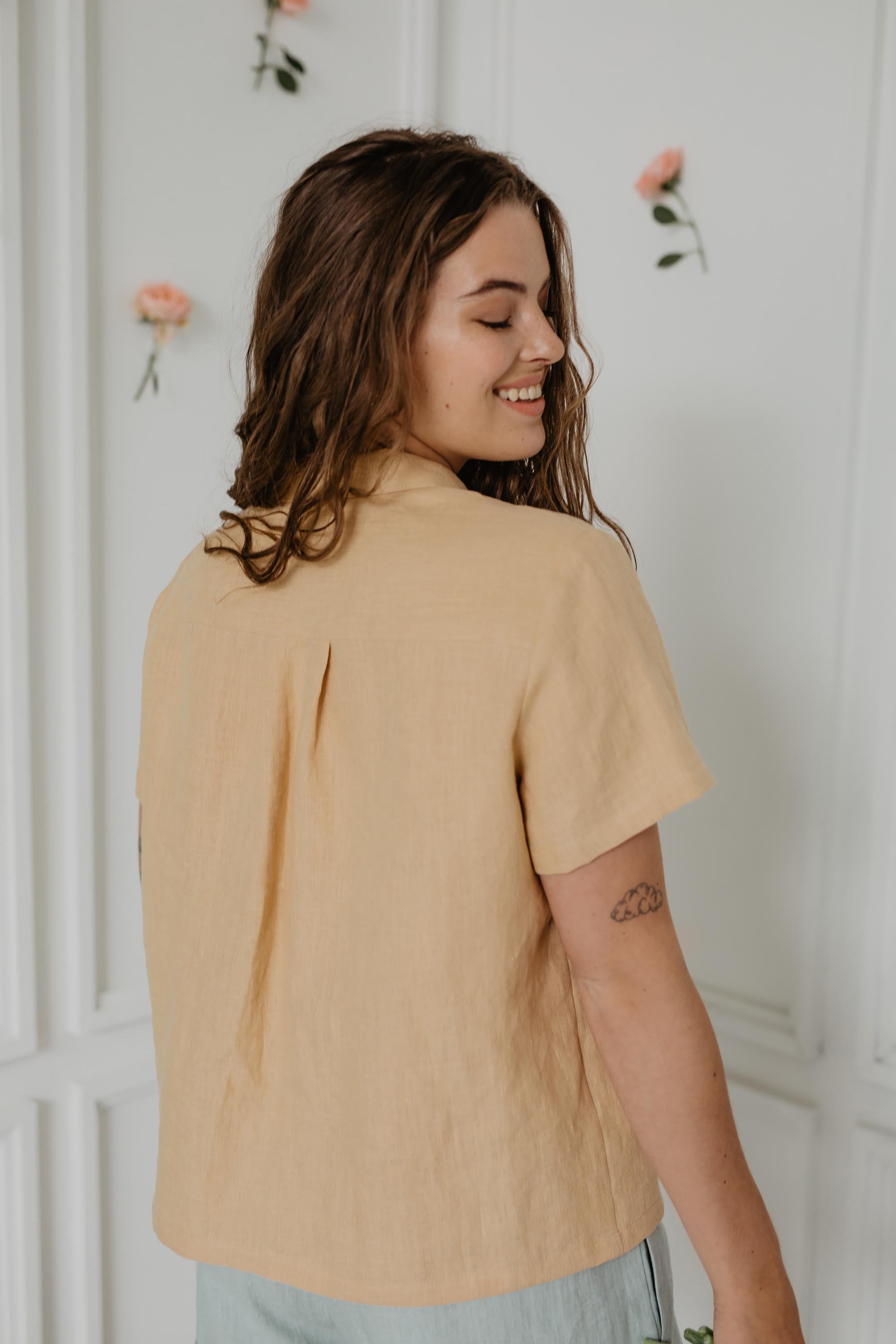 Linen summer shirt SCARLETT