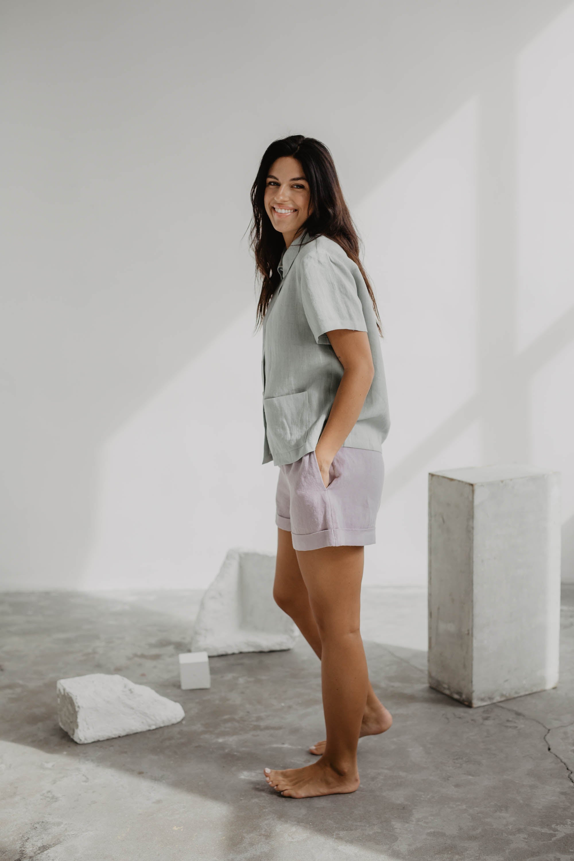 Linen summer shirt SCARLETT