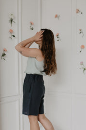 Long linen shorts MATILDA