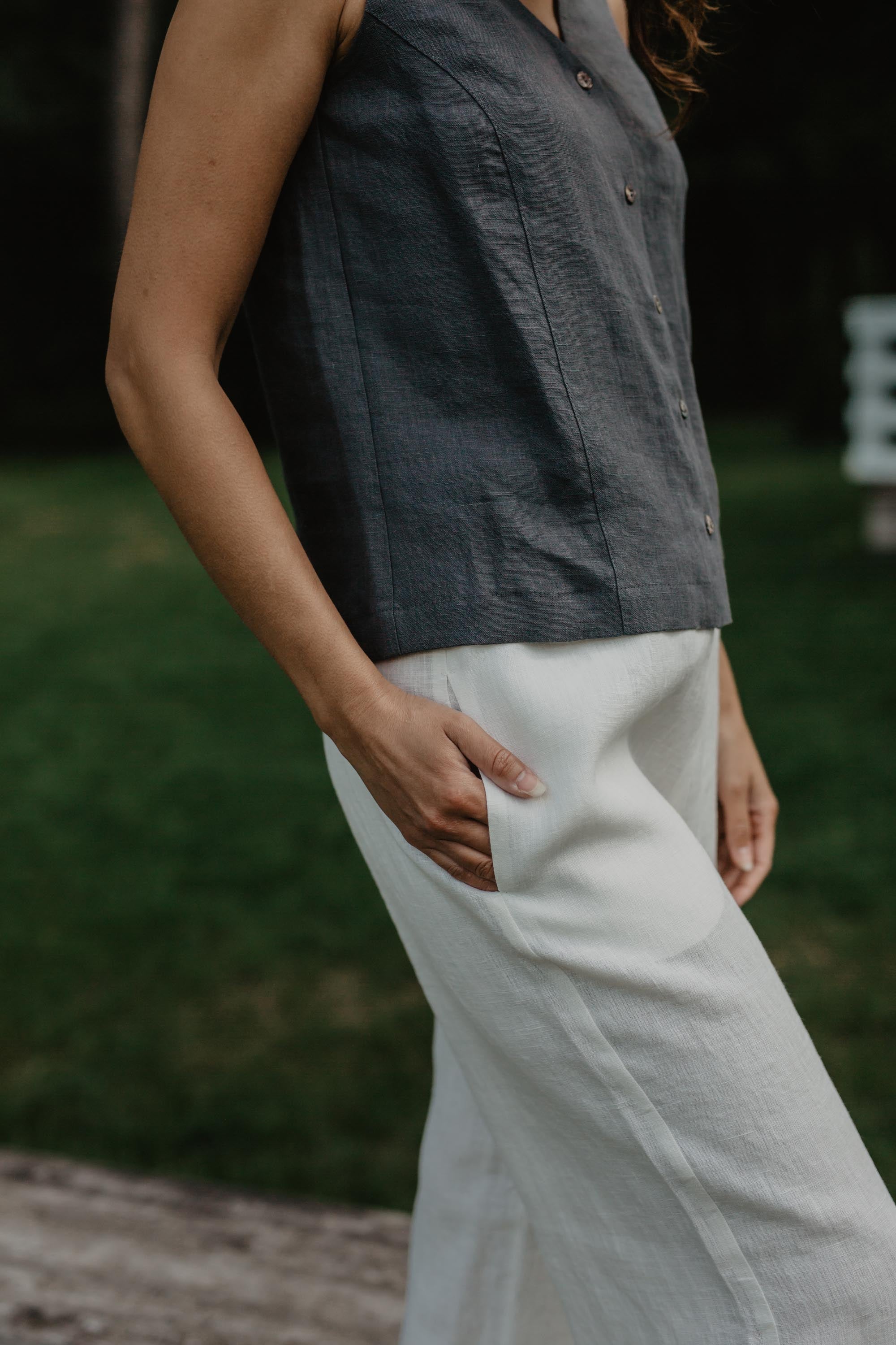 Oulu super long linen pants