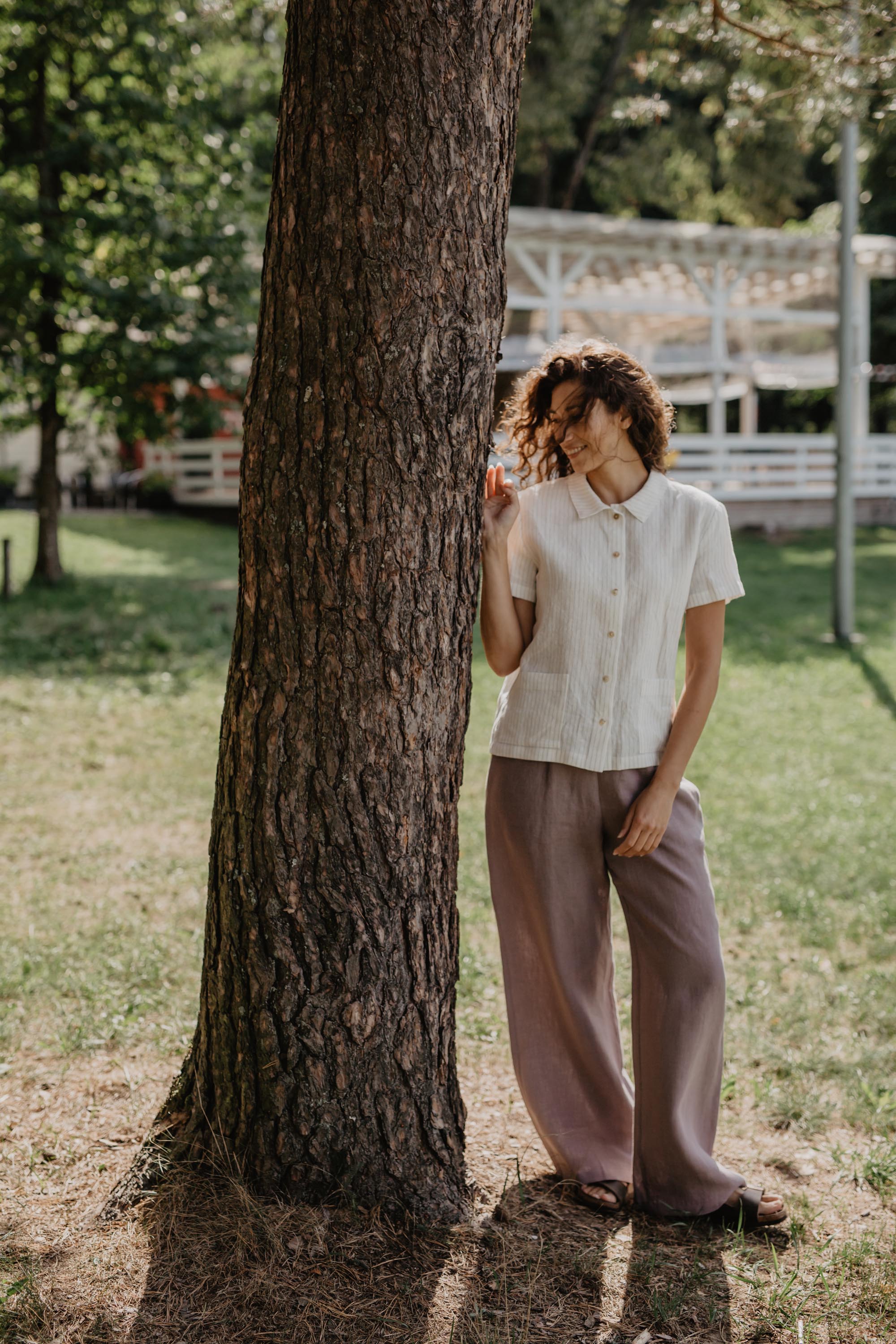 Oulu super long linen pants