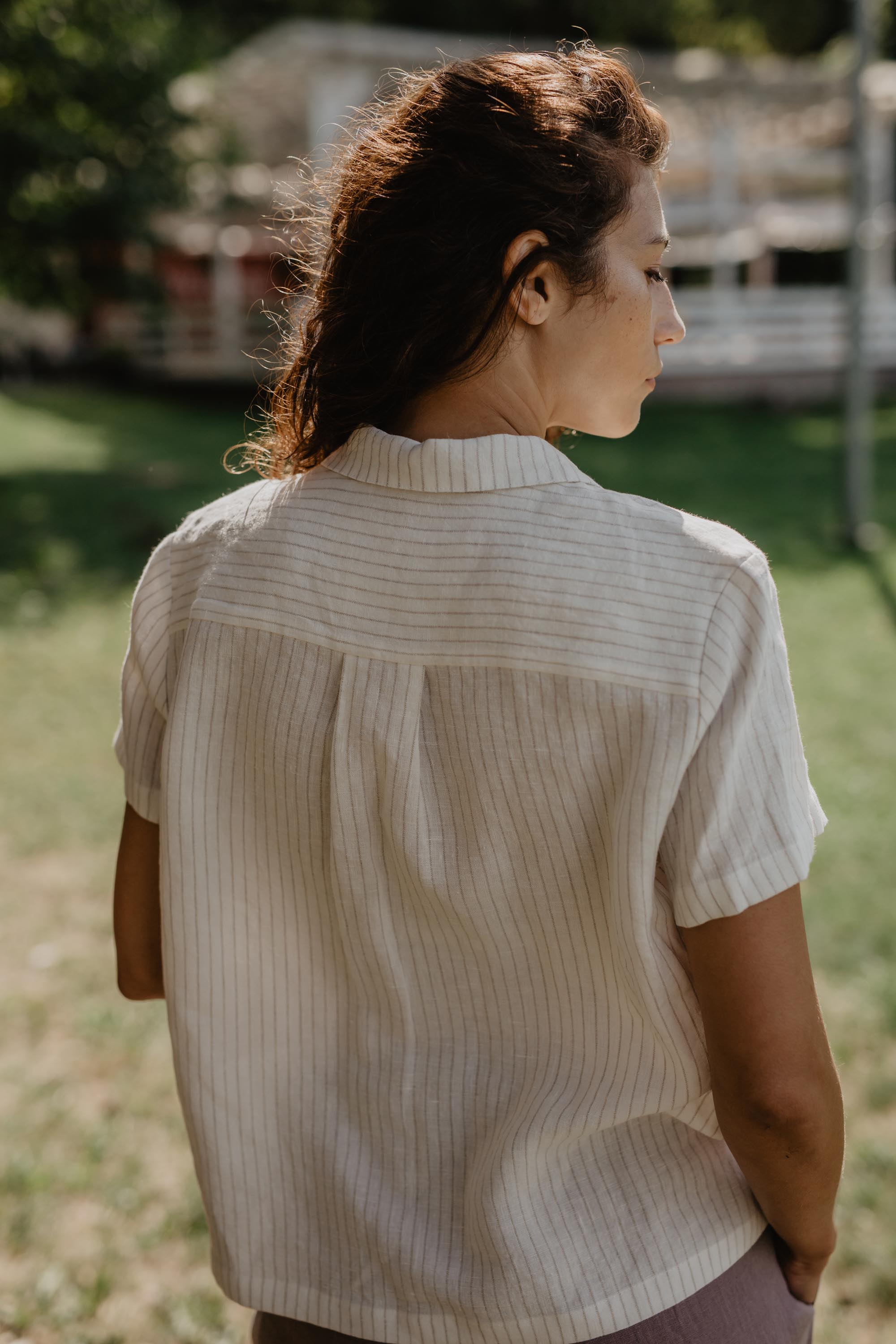 Linen summer shirt SCARLETT