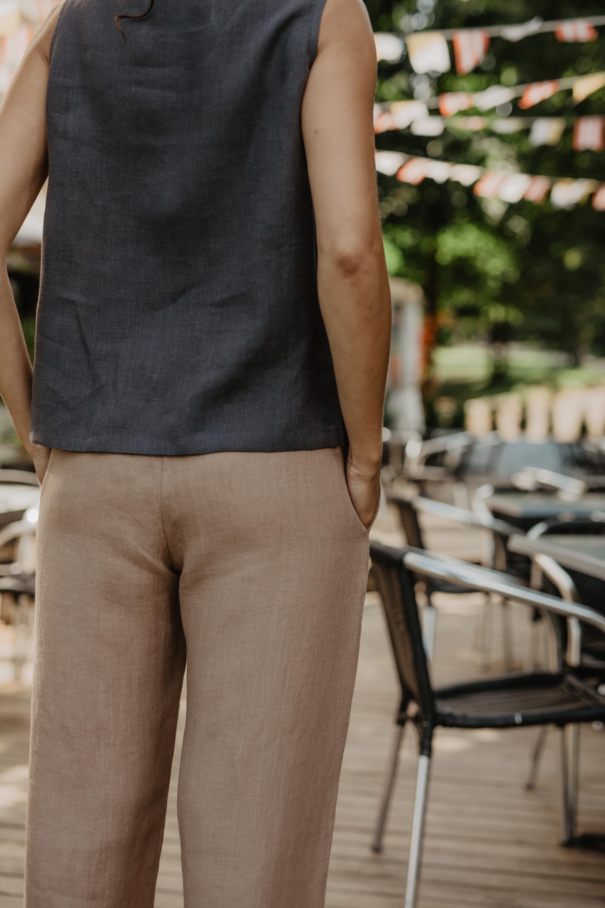 Oulu super long linen pants