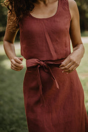 Linen wrap skirt IRIS