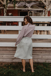 Linen skirt with buttons DAISY