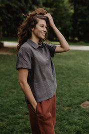 Linen summer shirt SCARLETT