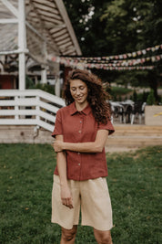 Linen summer shirt SCARLETT