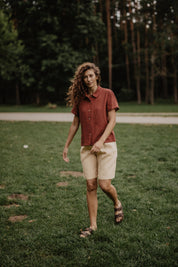 Linen summer shirt SCARLETT