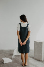 Linen apron dress JADE