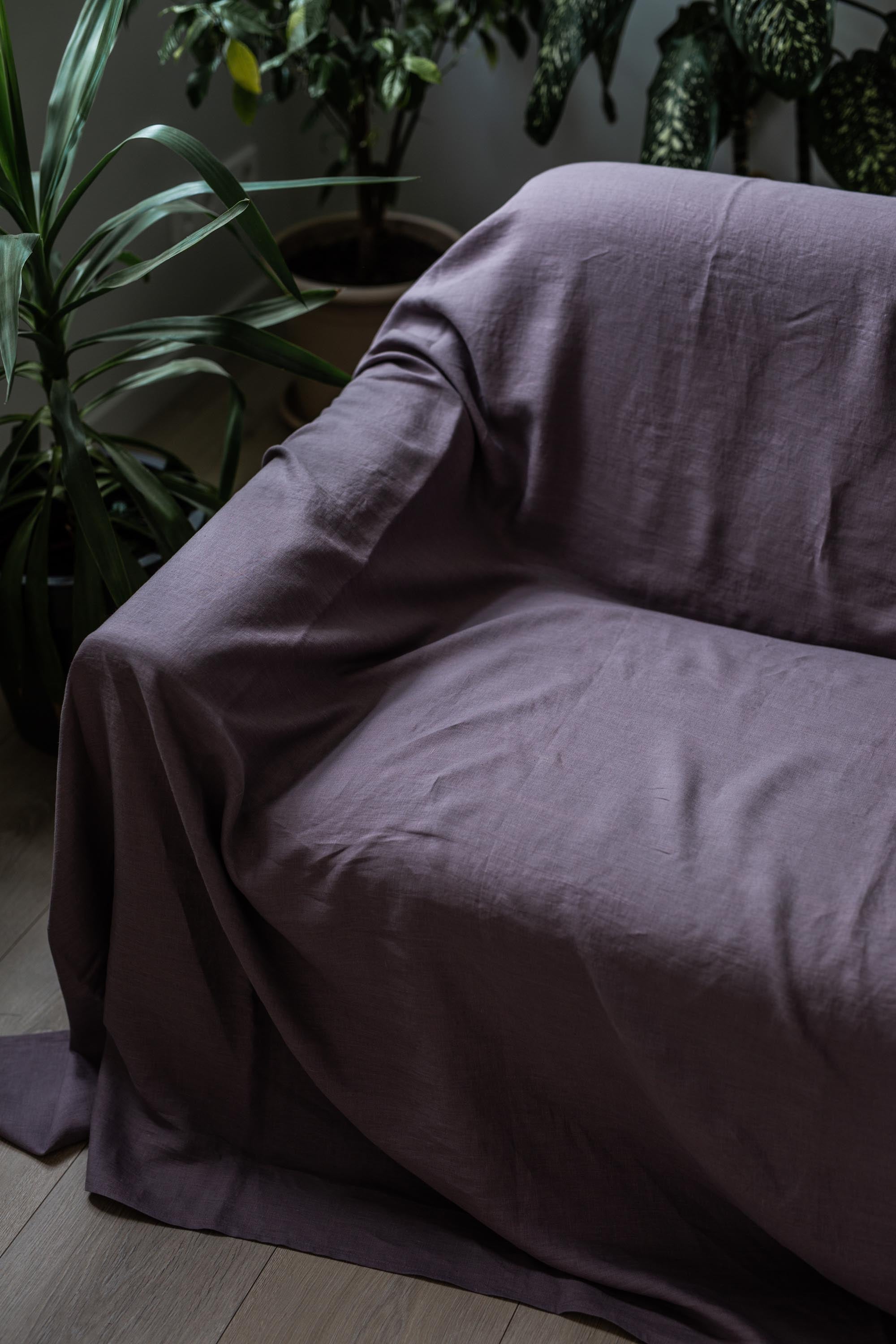 Linen couch cover