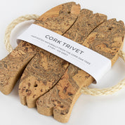 Cork Trivet | Three Fish | Ice Grey