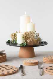 Ceramic Cake Stand | Matt Black