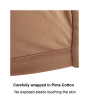 Ivory - Full Cup Front Closure Silk & Organic Cotton Wireless Bra