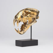 Polished Bronze Snow Leopard