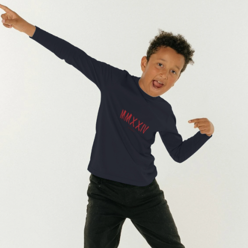Boys Long Sleeve Navy T-Shirt