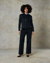 Womens Petrol Cotton Trouser