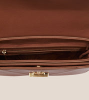 Margot Vegan Bio-Based Bamboo Leather Crossbody in Brown