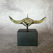 Manta Ray in Patinated Bronze, Small