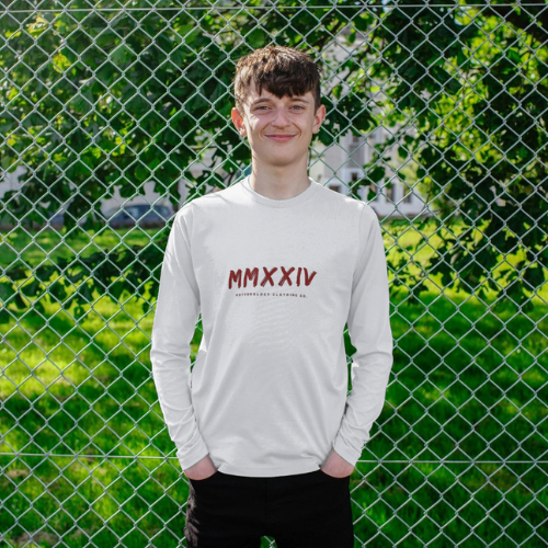 Boys Long Sleeve T-Shirt in White