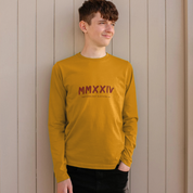 Boys Long Sleeve T-Shirt in Mustard Yellow