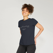 Womens Navy Crew Neck T-Shirt