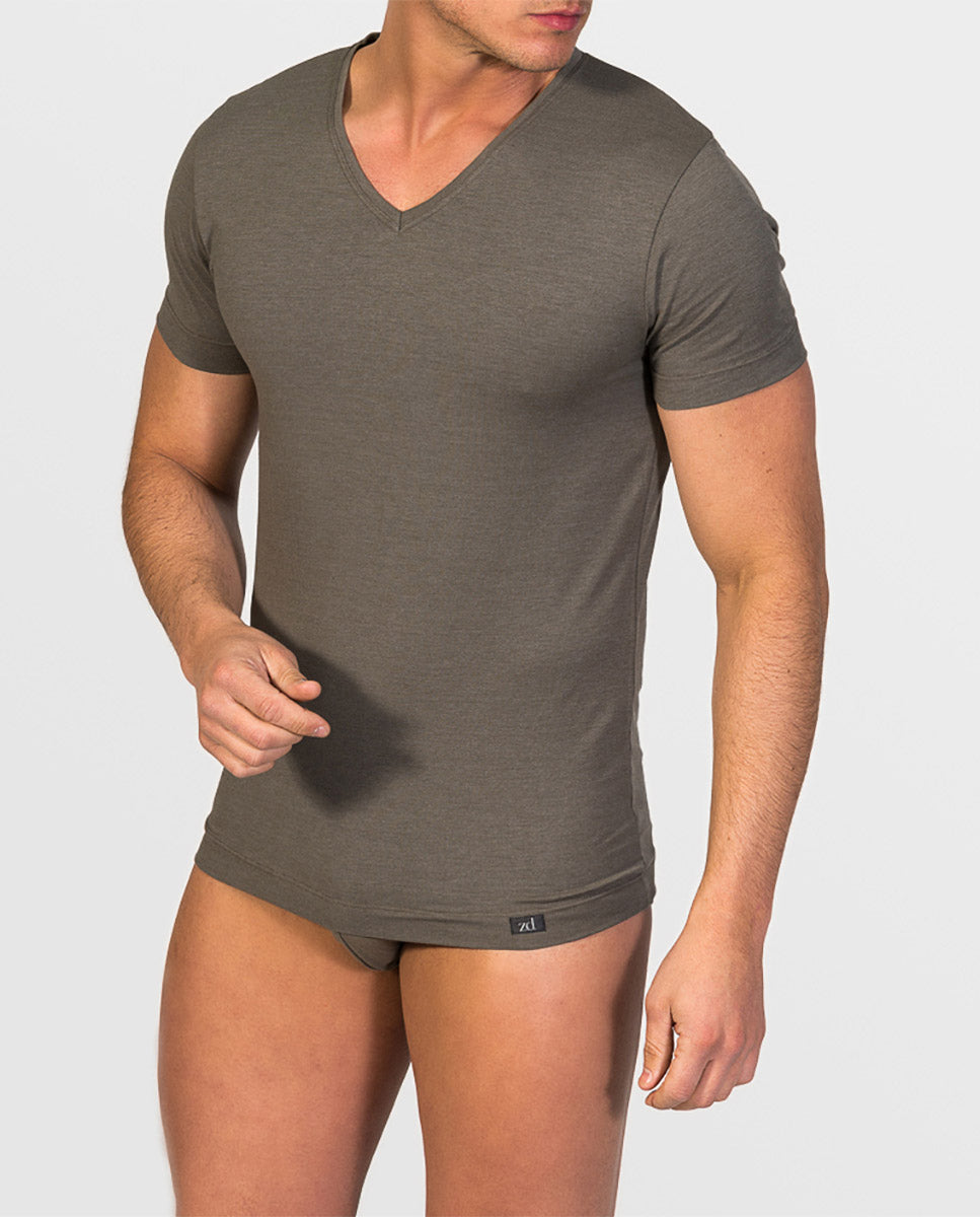 Ceres V-Neck Soya Yarn Undershirt