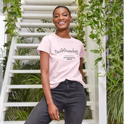 Womens Pink Crew Neck T-Shirt