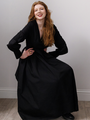 MICHELLE MAXI DRESS Organic Cotton Black