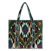 The Ultimate Ikat Velvet Tote