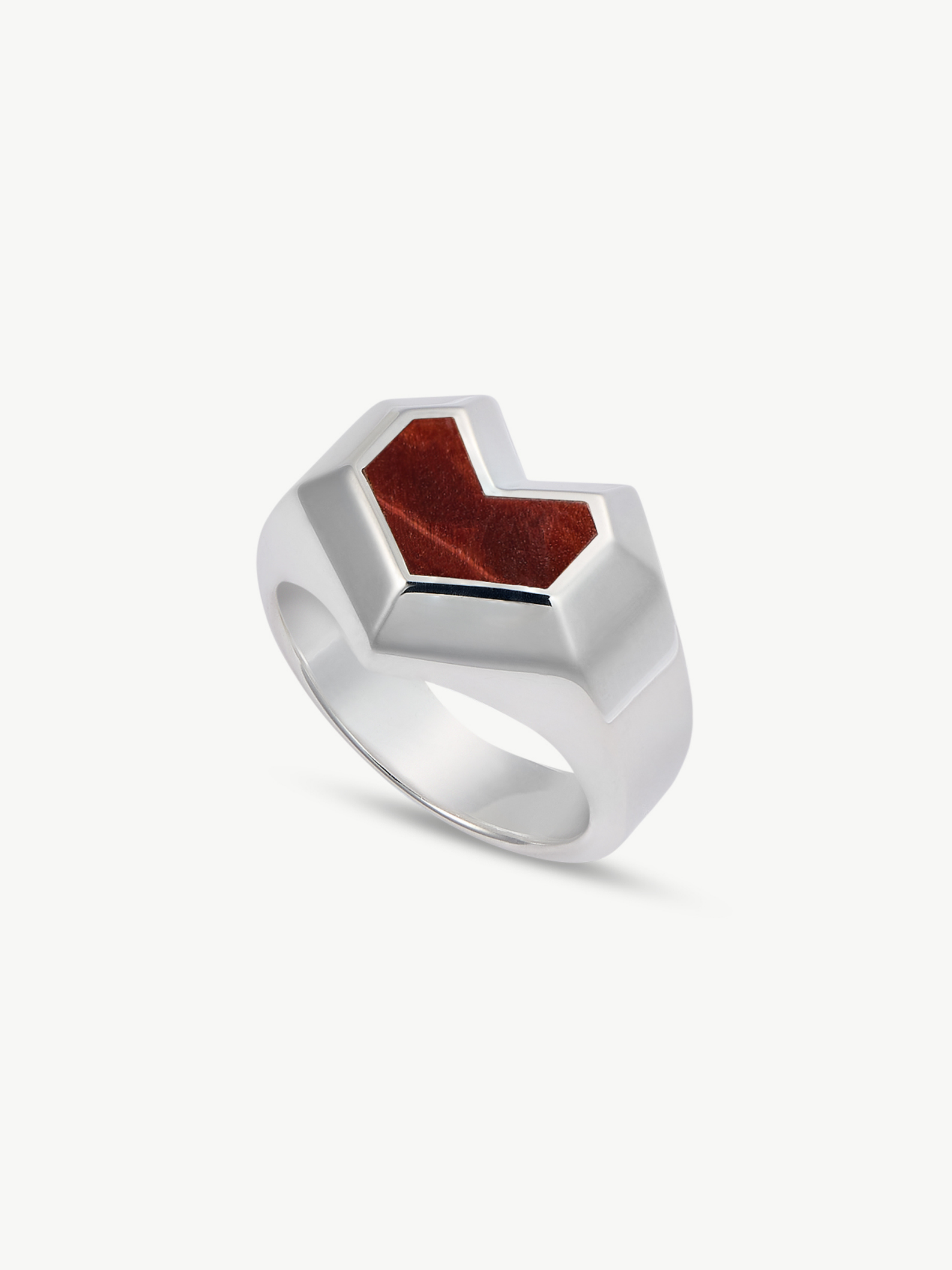 DARYL RING  Sterling Silver - Red Tiger Eye