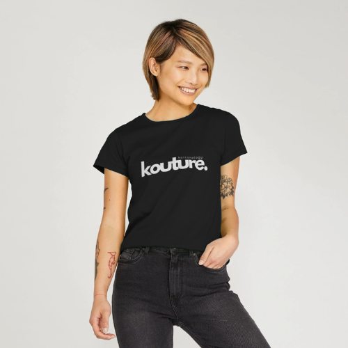 100% Organic Cotton Kottonology T-Shirt in Black