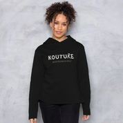 Womens Recycled Organic Cotton Kottonology Relaxed-Fit Hoodie in Black
