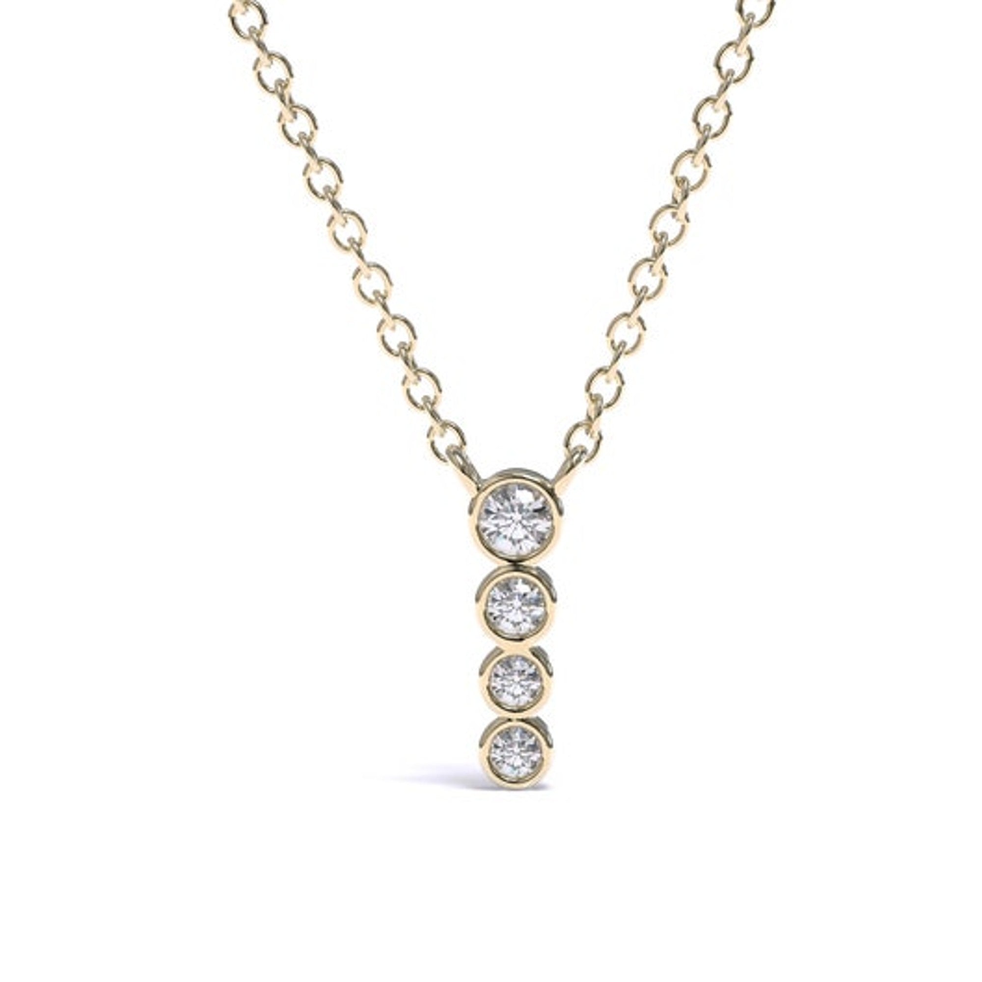 Circinius 4 Diamond Line Necklace