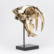 Polished Bronze Sabertooth Tiger