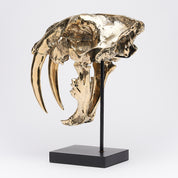 Polished Bronze Rustic Sabertooth Tiger