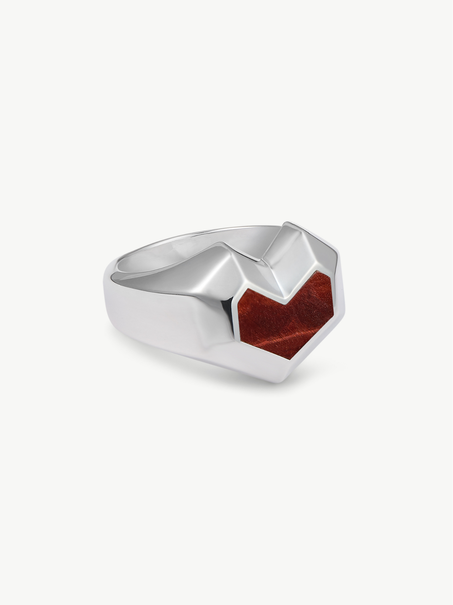 DARYL RING  Sterling Silver - Red Tiger Eye